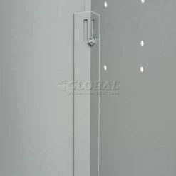 Global Industrial™ Paramount® 2-Tier 2 Door Locker, 12"Wx18"Dx36"H, Gray, Assembled -Deals Lockers Store 652074GY 07