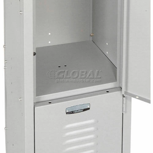 Global Industrial Capital® 2-Tier 2 Door Locker, 12"Wx15"Dx36"H, Gray, Assembled 12 Global Industrial Capital® 2-Tier 2 Door Locker, 12"Wx15"Dx36"H, Gray, Assembled - Image 10