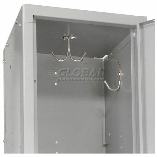 Global Industrial Capital® 2-Tier 2 Door Locker, 12"Wx15"Dx36"H, Gray, Assembled 13 Global Industrial Capital® 2-Tier 2 Door Locker, 12"Wx15"Dx36"H, Gray, Assembled - Image 11
