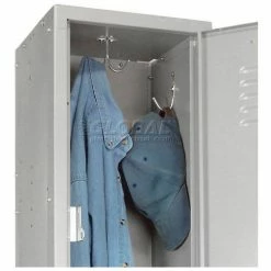 Global Industrial™ Paramount® 2-Tier 2 Door Locker, 12"Wx18"Dx36"H, Gray, Assembled -Deals Lockers Store 652074GY 19 2