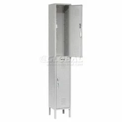 Global Industrial Capital® 2-Tier 2 Door Locker, 12"Wx15"Dx36"H, Gray, Assembled 26 Global Industrial Capital® 2-Tier 2 Door Locker, 12"Wx15"Dx36"H, Gray, Assembled -Deals Lockers Store 652074GY 20