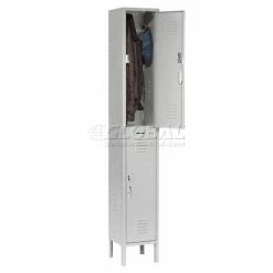 Global Industrial™ Capital® 2-Tier 6 Door Locker, 12"Wx18"Dx36"H, Gray, Assembled -Deals Lockers Store 652074GY 21 1
