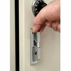 Global Industrial™ Paramount® 2-Tier 6 Door Locker, 12"Wx12"Dx36"H, Tan, Unassembled -Deals Lockers Store 652074TN 03