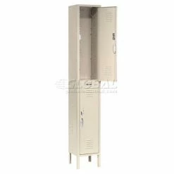 Global Industrial™ Capital® 2-Tier 2 Door Locker, 12"Wx18"Dx36"H, Tan, Unassembled -Deals Lockers Store 652074TN 20