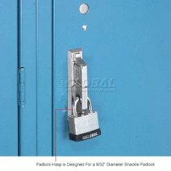Global Industrial™ Paramount® 2-Tier 2 Door Locker, 12"Wx15"Dx36"H, Blue, Unassembled -Deals Lockers Store 652076BL 5wco