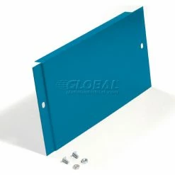 Global Industrial™ End Base For 18"D X 6"H Blue Locker Pair (Left And Right) -Deals Lockers Store 652080BL 08 2