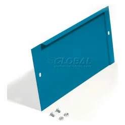 Global Industrial™ End Base For 15"D X 6"H Blue Locker Pair (Left And Right) -Deals Lockers Store 652080BL 09 1