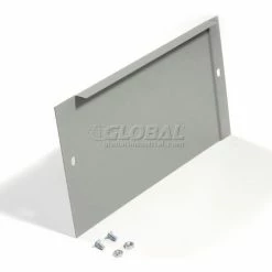 Global Industrial™ End Base For 15"Dx6"H Gray Locker, Pair (Left & Right) -Deals Lockers Store 652080GY 09 2