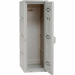 Remco Plastics 2-Tier 2 Door Box Plastic Locker, 12"W x 15"D x 36"H, Gray, Assembled 21 Remco Plastics 2-Tier 2 Door Box Plastic Locker, 12"W x 15"D x 36"H, Gray, Assembled -Deals Lockers Store 652086 02