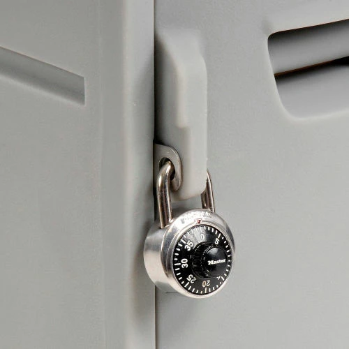 Remco Plastics 2-Tier 2 Door Box Plastic Locker, 12"W x 15"D x 36"H, Gray, Assembled 8 Remco Plastics 2-Tier 2 Door Box Plastic Locker, 12"W x 15"D x 36"H, Gray, Assembled - Image 6