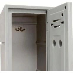 Remco Plastics 2-Tier 2 Door Box Plastic Locker, 12"W x 15"D x 36"H, Gray, Assembled 27 Remco Plastics 2-Tier 2 Door Box Plastic Locker, 12"W x 15"D x 36"H, Gray, Assembled -Deals Lockers Store 652086 08