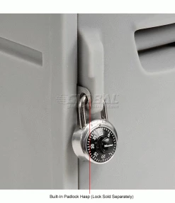 Remco Plastics 2-Tier 2 Door Box Plastic Locker, 12"W x 15"D x 36"H, Gray, Assembled 32 Remco Plastics 2-Tier 2 Door Box Plastic Locker, 12"W x 15"D x 36"H, Gray, Assembled -Deals Lockers Store 652086 3wco