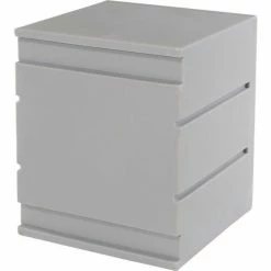 Remco Plastics 4-Tier 4 Door Box Plastic Locker, 15"W x 15"D x 18"H, Gray, Assembled -Deals Lockers Store 652088 19