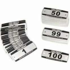 Global Industrial™ Locker Number Plate Kit - Pkg Of 100 Numbered 1-100 - Rivet Gun -Deals Lockers Store 652095 01 2