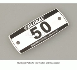 Global Industrial™ Locker Number Plate Kit - Pkg Of 100 Numbered 1-100 - Rivet Gun -Deals Lockers Store 652095 2wco 1