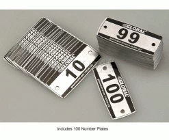 Global Industrial™ Locker Number Plate Kit - Pkg Of 100 Numbered 1-100 - Rivet Gun -Deals Lockers Store 652095 3wco 1