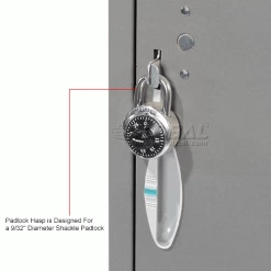 Global Industrial™ Capital® 1-Tier 1 Door Locker, 12"Wx15"Dx72"H, Gray, Assembled -Deals Lockers Store 652138GY 4wco