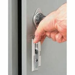 Global Industrial™ Paramount® 1-Tier 1 Door Locker, 15"Wx18"Dx72"H, Gray, Unassembled -Deals Lockers Store 652160GY 13 2