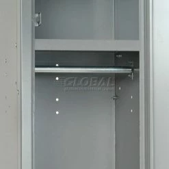 Global Industrial™ Paramount® 1-Tier 3 Door Locker, 12"Wx18"Dx72"H, Gray, Unassembled -Deals Lockers Store 652160GY 29 1