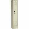 Global Industrial™ Paramount® 1-Tier 1 Door Locker, 12"Wx18"Dx60"H, Tan, Assembled -Deals Lockers Store 652160TN 00