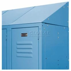 Global Industrial™ Locker Slope Top Kit 12x15 Blue -Deals Lockers Store 652705BL 03 1