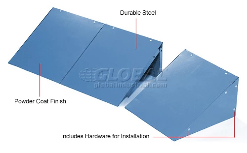 Global Industrial Locker Slope Top Kit 15x18 Blue 8 Global Industrial Locker Slope Top Kit 15x18 Blue - Image 6