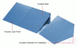 Global Industrial™ Locker Slope Top Kit 12x12 Blue -Deals Lockers Store 652705BL 1wco