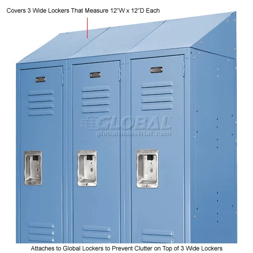 Global Industrial Locker Slope Top Kit 15x18 Blue 10 Global Industrial Locker Slope Top Kit 15x18 Blue - Image 8