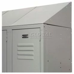 Global Industrial™ Locker Slope Top Kit, 12"x18", Gray -Deals Lockers Store 652705GY 03 2