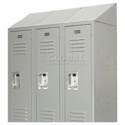 Global Industrial™ Locker Slope Top Kit, 12"x18", Gray -Deals Lockers Store 652705GY 04 2