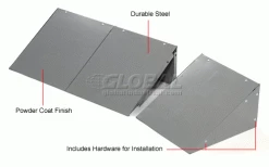 Global Industrial™ Locker Slope Top Kit 15x18 Gray -Deals Lockers Store 652705GY 1wco 3