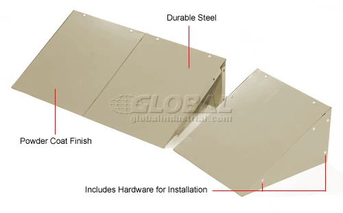 Global Industrial Locker Slope Top Kit 12x18 Tan 8 Global Industrial Locker Slope Top Kit 12x18 Tan - Image 6