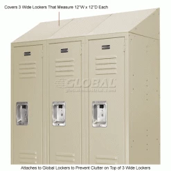 Global Industrial™ Locker Slope Top Kit 15x18 Tan -Deals Lockers Store 652705TN 3wco 3