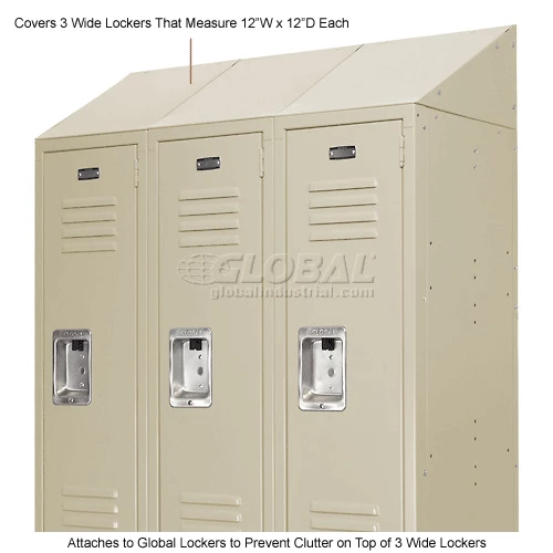 Global Industrial Locker Slope Top Kit 12x18 Tan 10 Global Industrial Locker Slope Top Kit 12x18 Tan - Image 8