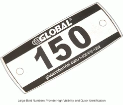 Global Industrial™ Locker Number Plate Kit, Numbered 101-299, 199/Pack -Deals Lockers Store 652717IN 2wco