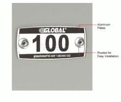 Global Industrial™ Locker Number Plate Kit, Numbered 101-299, 199/Pack -Deals Lockers Store 652717 1wco