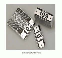 Global Industrial™ Locker Number Plate Kit, Numbered 101-299, 199/Pack -Deals Lockers Store 652717 3wco