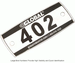 Global Industrial™ Locker Number Plate Kit - Pkg Of 200 Numbered 300-499 -Deals Lockers Store 652718IN 2wco