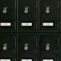 United Visual Products Optional Base For 22"W x 16"D x 6"H Black Locker -Deals Lockers Store 703 combo 1