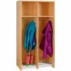 Jonti-Craft® 2-Section Wood Hanging Locker - 24.5"W x 15"D x 48"H -Deals Lockers Store 9133JC