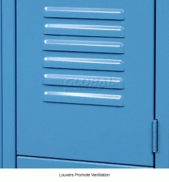 Global Industrial™ Infinity® 2-Tier 2 Door Locker, 12"Wx15"Dx36"H, Blue, Assembled -Deals Lockers Store 968250BL 8wco 2
