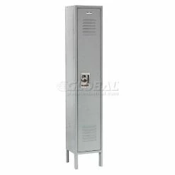 Global Industrial™ Infinity® 1-Tier 1 Door Locker, 12"Wx15"Dx60"H, Gray, Unassembled