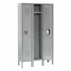 Global Industrial™ Infinity® 1-Tier 1 Door Locker, 12"Wx15"Dx60"H, Gray, Unassembled -Deals Lockers Store 968250GY 05 1