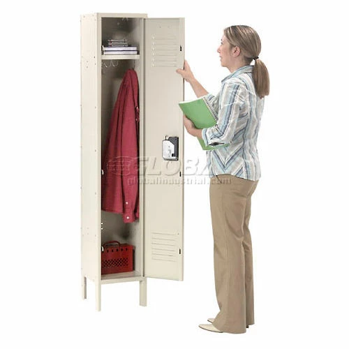 Global Industrial Infinity® 1-Tier 1 Door Locker, 12"Wx12"Dx60"H, Tan, Assembled 5 Global Industrial Infinity® 1-Tier 1 Door Locker, 12"Wx12"Dx60"H, Tan, Assembled - Image 3