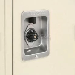 Global Industrial™ Infinity® 1-Tier 1 Door Locker, 15"Wx18"Dx72"H, Tan, Unassembled -Deals Lockers Store 968250TN 14 1