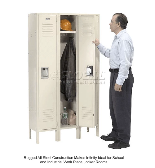 Global Industrial Infinity® 1-Tier 1 Door Locker, 12"Wx12"Dx60"H, Tan, Assembled 31 Global Industrial Infinity® 1-Tier 1 Door Locker, 12"Wx12"Dx60"H, Tan, Assembled - Image 29