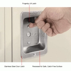 Global Industrial™ Infinity® 1-Tier 1 Door Locker, 15"Wx18"Dx72"H, Tan, Unassembled -Deals Lockers Store 968250TN 4wco 1