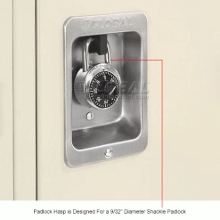 Global Industrial™ Infinity® 2-Tier 2 Door Locker, 12"Wx12"Dx36"H, Tan, Assembled -Deals Lockers Store 968264TN 9wco