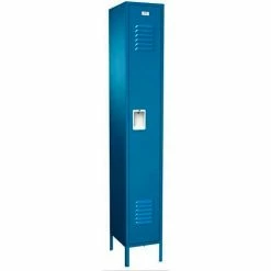 ASI Storage Traditional 1-Tier 2 Door Locker, 12"W x 12"D x 60"H, Gray, Assembled