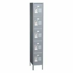 ASI Storage Traditional 5-Tier 5 Door Locker Add On, 12"Wx18"Dx12"H, Blue Frost, Unassembled